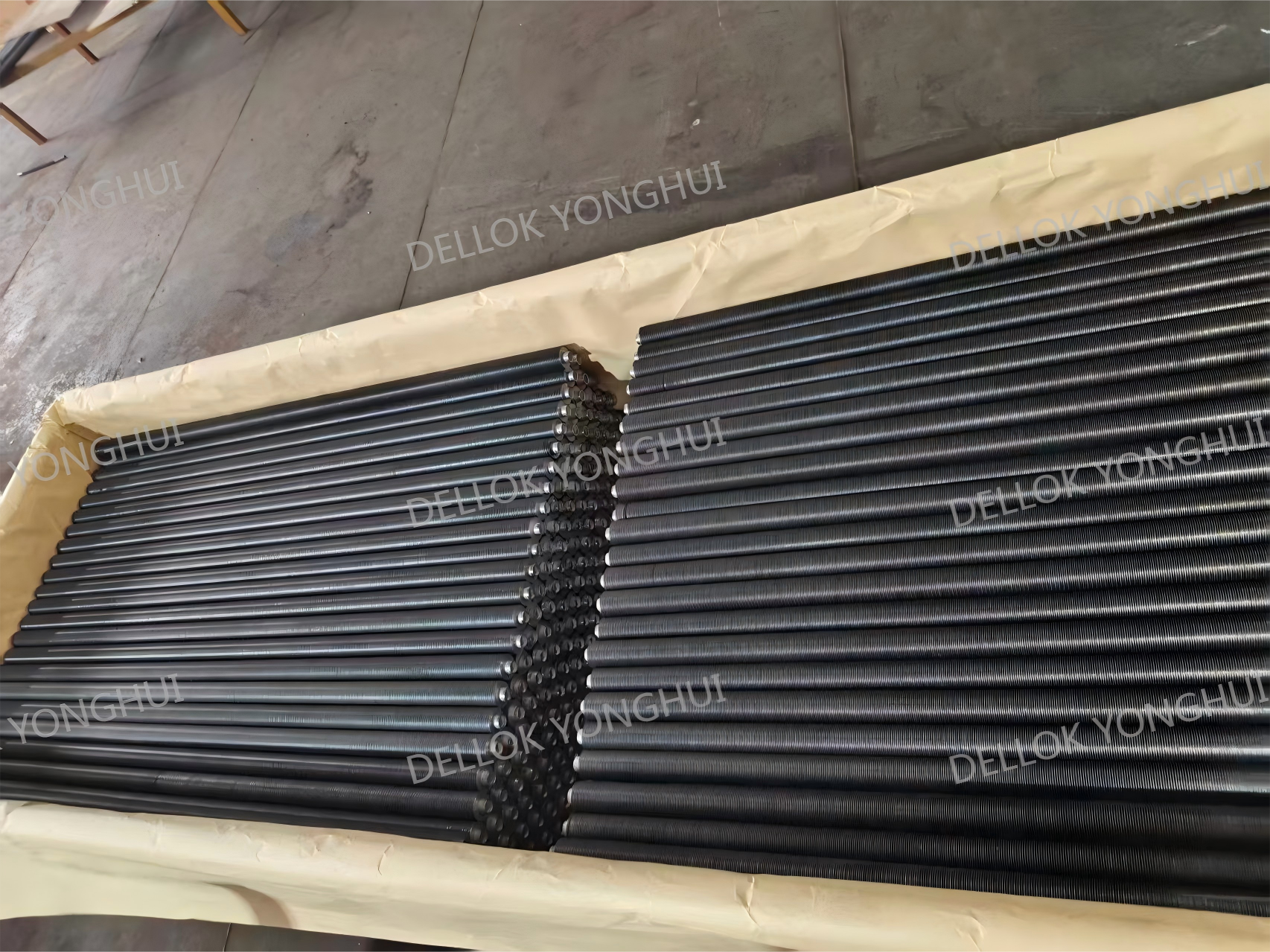 Últimos blogs de la empresa sobre Felicitamos cordialmente el éxito del envío de nuestro primer lote de tubos con aletas soldados por láser al mercado europeo.