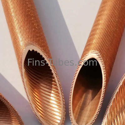 comprar DELLOK Tubo de cobre con ranura interna Tubo de aleta baja para intercambiador de calor y enfriador de aire online manufacture