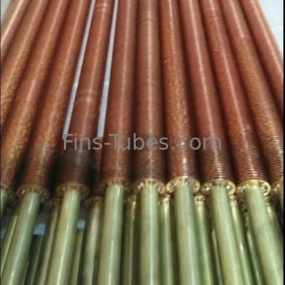 comprar DELLOK Tubo de aleta de acero al carbono transparente extrudido de 19 mm OD Solid / serrated Fin soldado para transferencia de calor online manufacture