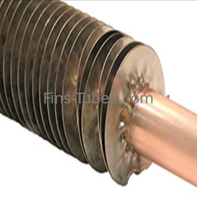 comprar DELLOK Presión tubo de aleta incrustado 200 ° C Transferencia de calor plano ranurado borde de aleta soldado 1,65 mm Pared de 2,5-20 mm online manufacture