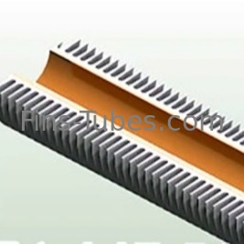 DELLOK Tubos de acero al carbono con condensador helicoidal de aluminio extruido