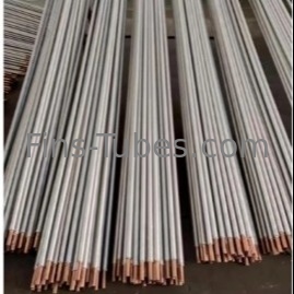 DELLOK Tubo de aleta espiral de tipo L de cobre