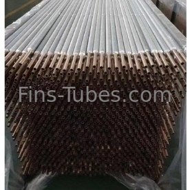 DELLOK Tubo de aleta espiral de tipo KL de cobre