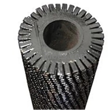 DELLOK ASTM A106 Acero al carbono Acero inoxidable Intercambiador de calor tubo espiral de aleta serrillada