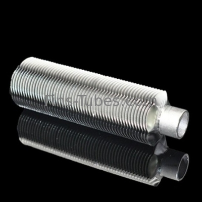 DELLOK 304 tubo helicoidal con aletas de soldadura por láser de acero inoxidable