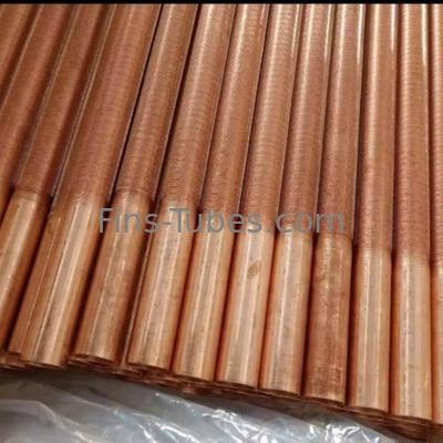 DELLOK Intercambiador de calor Tubos de cobre extrudidos con aletas bajas