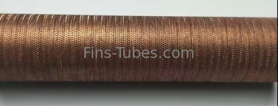 DELLOK tubo de aleta baja de cobre con ranuras internas para intercambiador de calor y refrigerador de aire