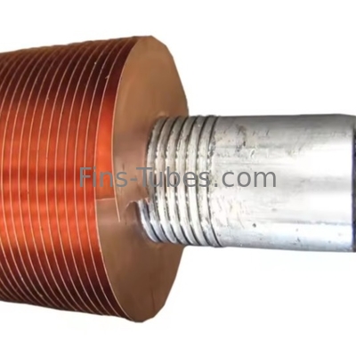 DELLOK Tubo de cobre de acero inoxidable con aletas L/LL/KL en espiral de aluminio SS o aletas extruidas