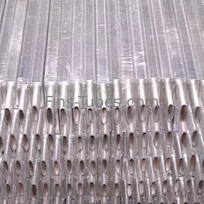 Tubo de aleta incrustado de borde plano para una eficiencia de transferencia de calor de alta temperatura