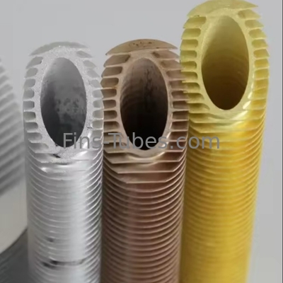 DELLOK OD63.5mm tubo de aleta de aluminio con durabilidad / enfriamiento de larga duración hasta 300 ° F