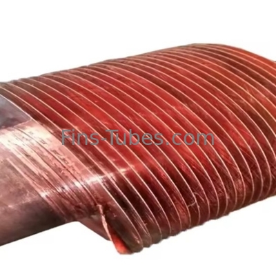 Tubo de aletas con 24 aletas incrustadas Tipo dentado sólido Pintura negra Color personalizable