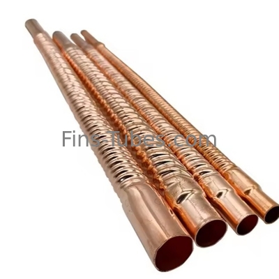 DELLOKTemperatura Tubo de aleta incrustado Acero carbono Acero inoxidable Cobre Aluminio Titanio 200°C Plano
