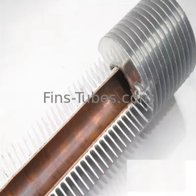 DELLOK Tubo de aleta baja de aluminio anodizado de 0,5 mm Transferencia de calor de pared 8-51 mm OD aletas personalizadas para refrigeración mejorada