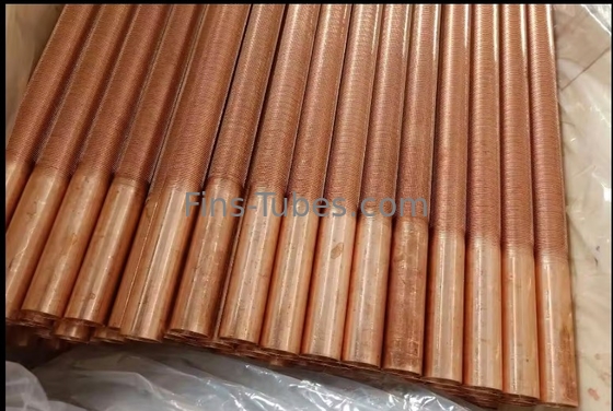 Tubo de aleta de rodadura de aluminio extrudido con borde liso Prueba hidráulica 3-25 mm de diámetro exterior