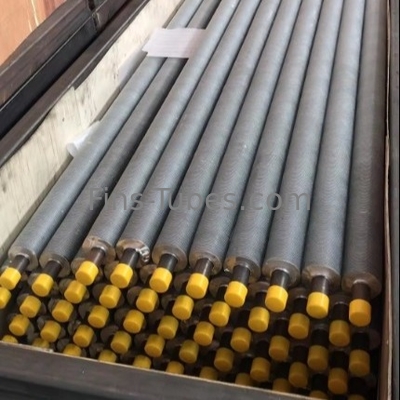 DELLOK Tubo de aleta de acero al carbono resistente a la corrosión con certificación ASME/ISO de 1 pulgada