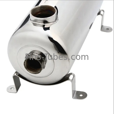 Intercambiador de calor de la piscina del tubo de acero inoxidable de la cáscara Intercambiador de calor tubular del agua pulida