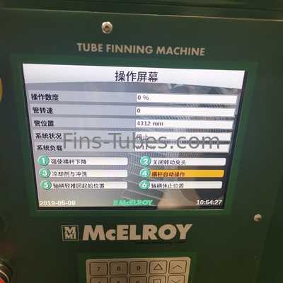 Tipo de cobre de aluminio máquina del cambiador de calor de DELLOK de Finning del tubo de G