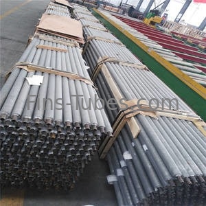 Tubo de aleta de acero inoxidable plano EN10204 de la sola fila de DELLOK 25m m soldables