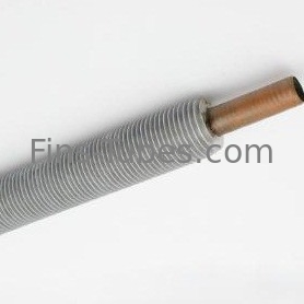 Tubo de aleta integrado 0.4m m de acero inoxidable de cobre de aluminio de DELLOK TP304L