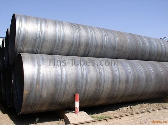 Tubo espiral de la tubería de acero SSAW de los tubos del diámetro del carbono soldado con autógena y negro del espiral del diámetro grande de DELLOK Q235B